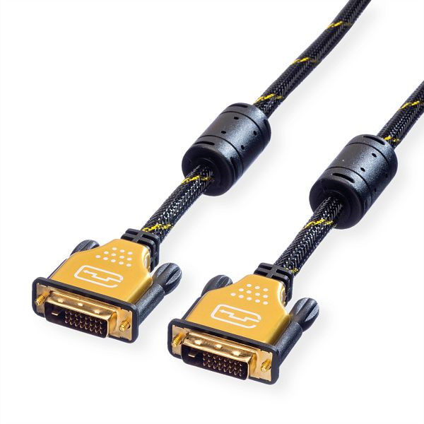 ROLINE GOLD Monitorkabel DVI, ST-ST, (24+1) dual link, 3 m, 11.04.5513