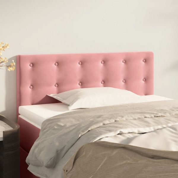 vidaXL Kopfteil Rosa 90x5x78/88 cm Abmessung Samt, 346435