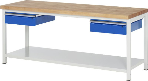 RAU Werkbank Serie 8000 - Modell 8002A6, B2000 x T700 x H840-1040 mm, 03-8002A6-207B4H.11