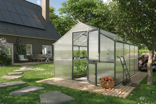 KGT Gewächshaus Modell Nelke IV, anthrazit-grau, 23400003