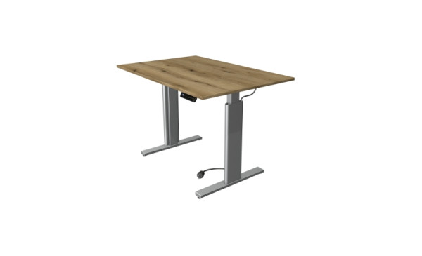 Kerkmann Sitz-/Stehtisch Move 3 tube, B 1200 x T 800 mm, elektrisch höhenverstellbar von 720-1200 mm, Eiche, 10231555