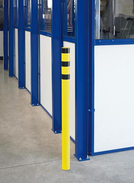 TTS Rammschutz-Poller zum Einbetonieren feuerverzinkt, HxL: 1600 x Ø 76mm, 301600c