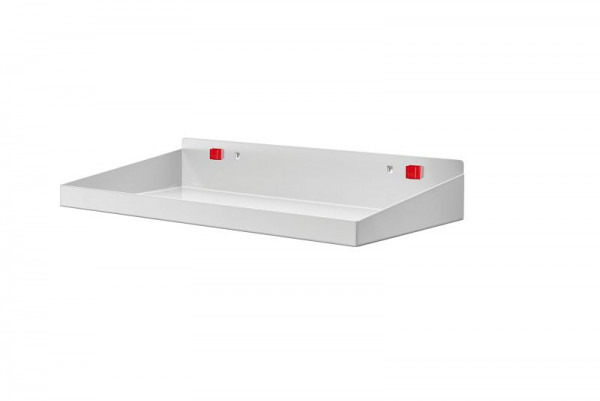 Kappes RasterPlan/ABAX Stahlboden mit Abrollrand, B 490 x T 243 mm, lichtgrau, 3342.00.6713
