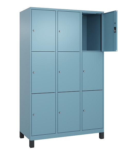 C+P Schließfachschrank Evolo PLUS, mit Füßen, 9 Fächer, 1950x1200x500mm, 0010/0, 049010-323 S10021