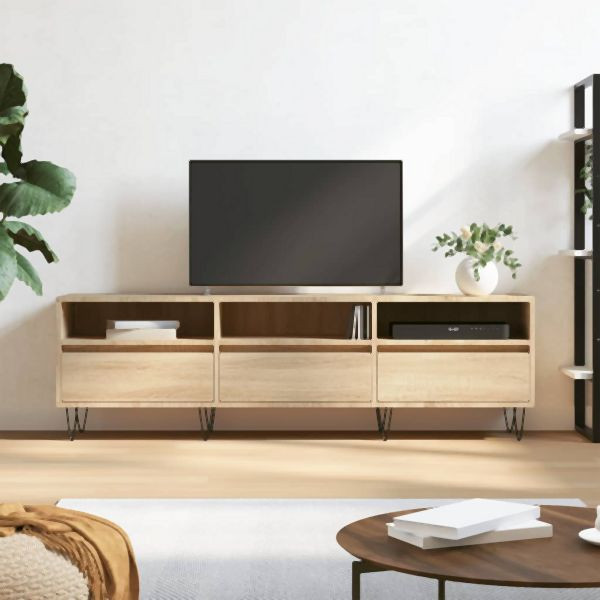 vidaXL TV-Schrank Sonoma-Eiche 150x30x44,5 cm Holzwerkstoff, 831279