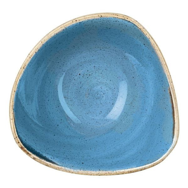 Churchill Stonecast Dreieckige Schüssel, Kornblumenblau, 184 mm, (12 Stück), DF779