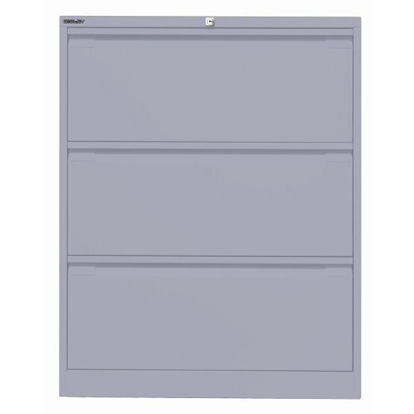 Bisley Hängeregistraturschrank, doppelbahnig, 3 HR-Schubladen, 656 lilac, DF3656