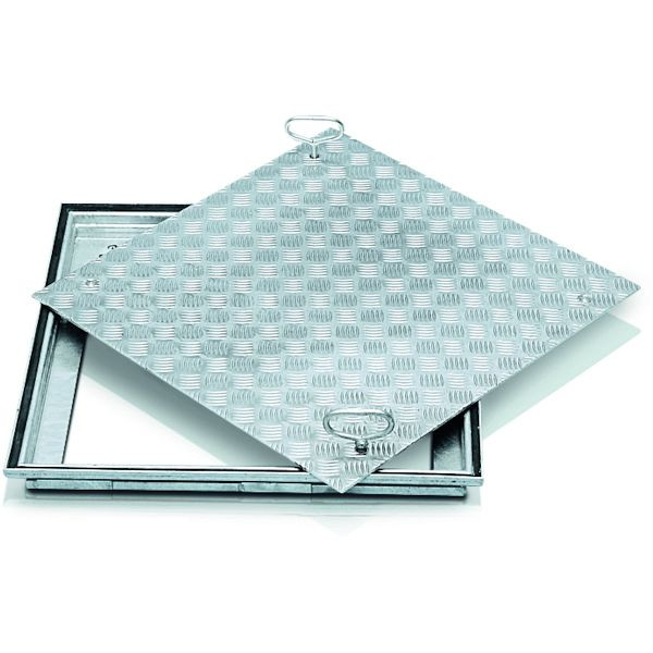 ZARGES Schachtabdeckung Stahl verzinkt 600 x 600 mm, 47051