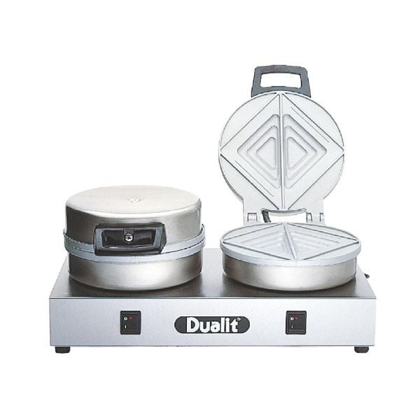 Dualit Kontakttoaster 73002, 1,6 kW/230 V, doppelte Platten, 60 Scheiben pro Stunde, J476