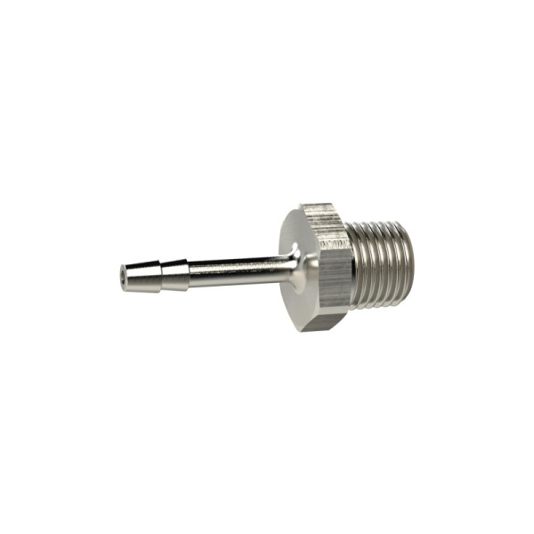 Riegler Einschraubschlauchtülle, R 3/8, für Schlauch LW 8, SW 19, Messing vernickelt, 134198