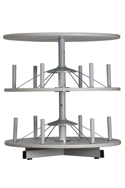 Gürkan Ordnerdrehsäule, 80,5 x 0 x 90 cm, Lichtgrau, TFR.2, 100353