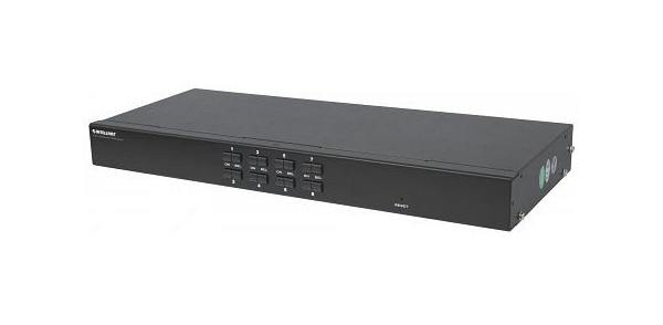 506441 Intellinet 8-Port Rackmount KVM Switch Combo USB + PS//2, On-Screen Display, inklusive Kabel