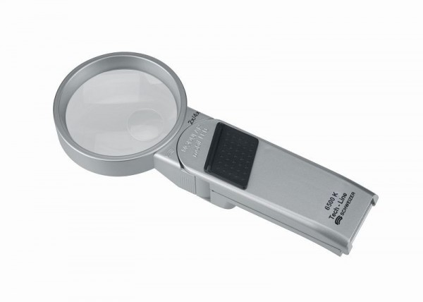Schweizer Handleuchtlupe Tech-Line Modular 6500K, 2x/4x; Ø70/Ø20mm, bifokal, 096022