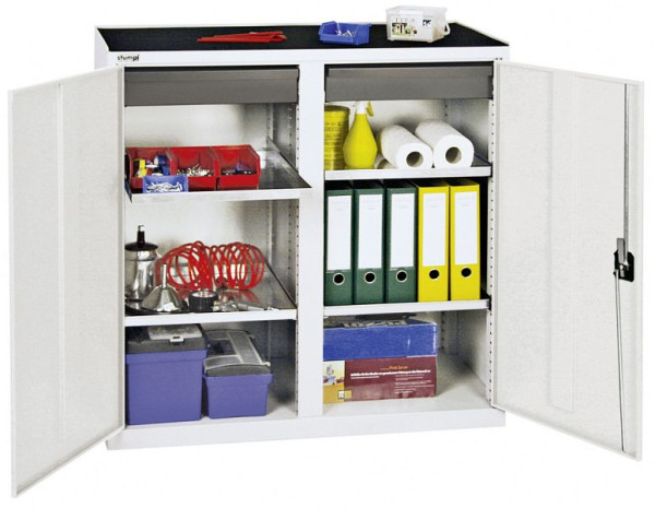 stumpf Werkzeug- und Materialschrank Serie 3000, 7035/7035, 2 Schubladen 100 mm, 4 Wannenboden, 3002207