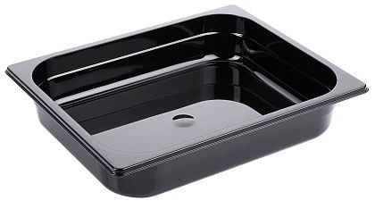 Contacto GN-Behälter 1/2, 65 mm Polycarbonat, schwarz, 3812/065