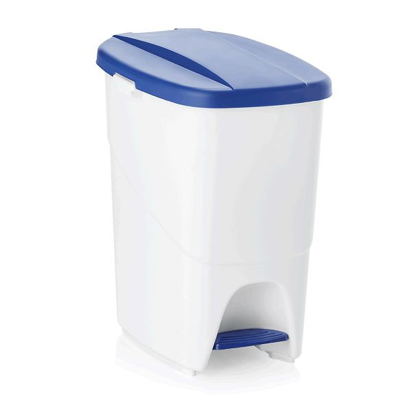 WAS Treteimer mit blauem Deckel, 25 Liter, Polypropylen, 1143251