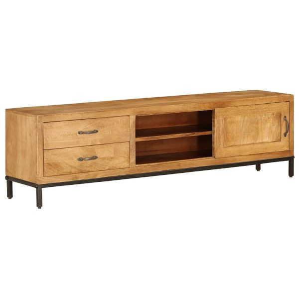 vidaXL TV-Schrank Mangoholz Massiv 140 x 30 x 40 cm, 246786
