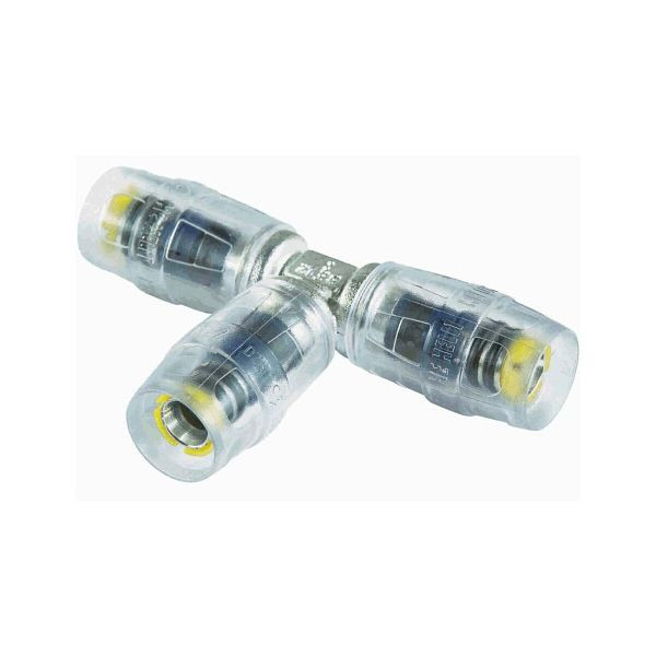 Multitubo Metall-Steck-T-Stück 16x16x16mm, Messing, verzinnt 65010, 108099