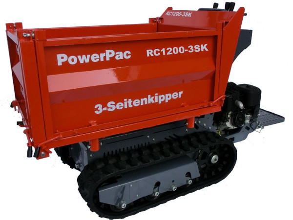 PowerPac Raupen-Dumper Dreiseitenkipper Benzin, RC1200DS-3SK