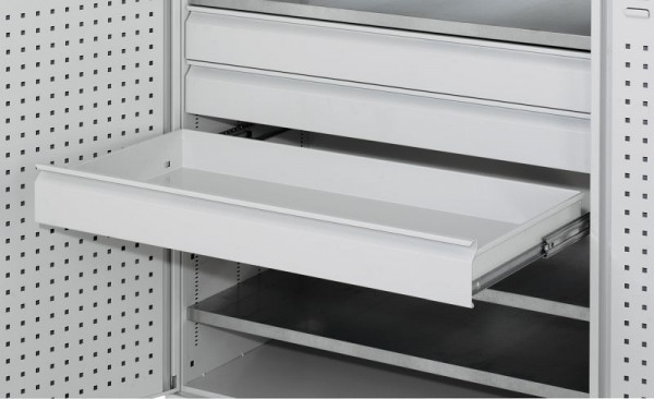 Kappes Einzelschublade RAL7035 Großraum Schrank, Höhe 125 mm, inkl., Auszugschienen, 2988.00.5713