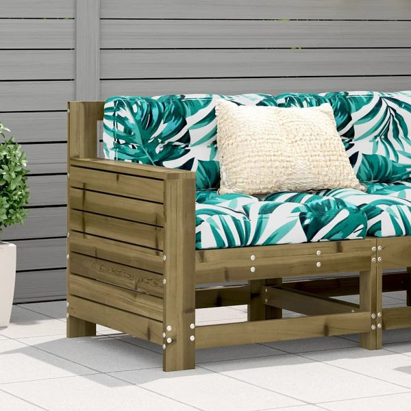 vidaXL Gartensofa mit Armlehne 69x62x70,5 cm Kiefernholz Imprägniert, 844887