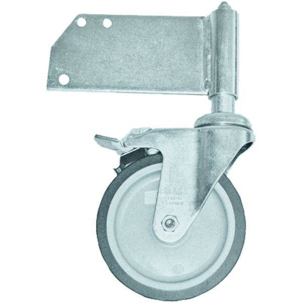 ZARGES Federrolle zu Podestleiter 125 mm 15 kg, mit Anschraublasche, für Anbau Holm, mit Feststeller, rechts, 802199