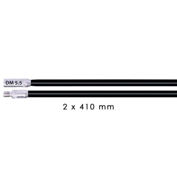 Runpotec Schwarz (mittel) - 2 x 410 m Einziehhilfe für nicht geführte Leitungen, 21107