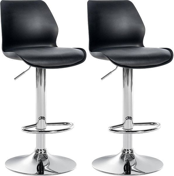 CLP Barhocker Gilbert Kunststoff, schwarz, VE: 2 Stück, 324440