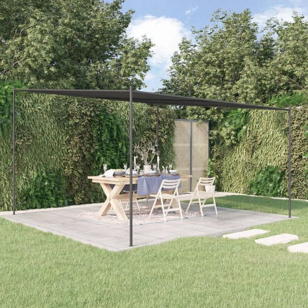 vidaXL Pavillon Anthrazit 4x4 m 180 g/m² Stoff und Stahl, 362465