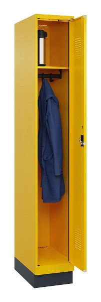 C+P Spind Evolo PLUS, mit Sockel, 1 Abteil, 1950x300x500mm, 1023/1023, Verschluss Zylinderschloss, Ablageböden 1, 049020-10 S10049