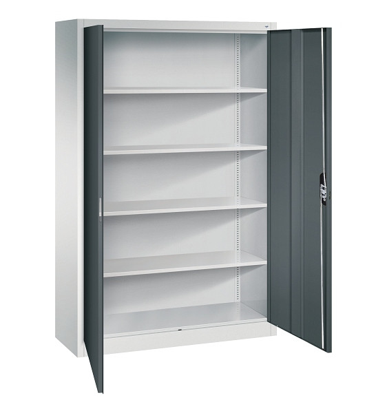 C+P Büroschrank Acurado, H1950xB1200xT400mm, 7035/7016, 9460-000 S11075