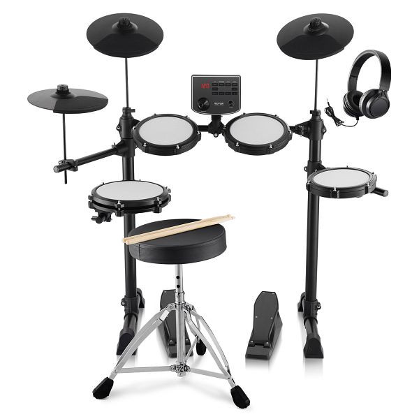 VEVOR E-Drum-Set Elektronisches Schlagzeug, 150 Sounds 203mm Anfänger Erwachsene, BJZJDZGLJZJSL7KN0V2
