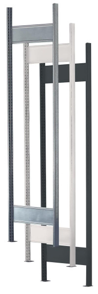 Schulte MULTIplus T-Profil-Rahmen, unmontiert, 1800x600 mm, schwarz, vorn/hinten glatt, 32923-S-V