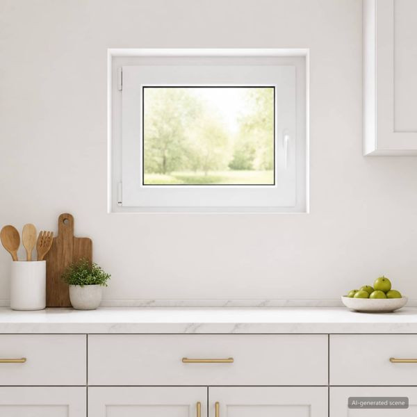 vidaXL Kellerfenster RISOR 70 x 50 cm PVC und Glas, 42047895
