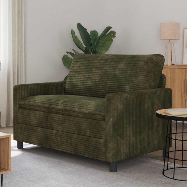 vidaXL Sofa Grün 126 x 81 x 87,5 cm Polyester, 42028829