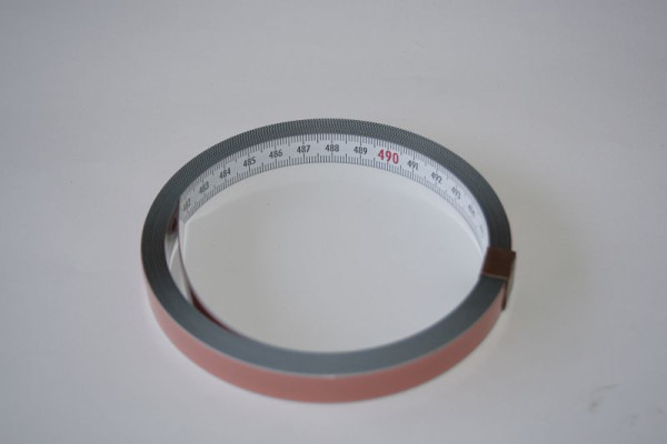 ELMAG Maßband für Rollbahn, selbstklebend, 5000-0mm, rechts nach links, 13mm Breite, 9709296
