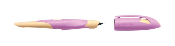STABILO Schulfüller EASYbirdy® - Linkshänder Feder A, Pastel Edition soft pink/apricot, inkl. Patrone, 5013/7-41
