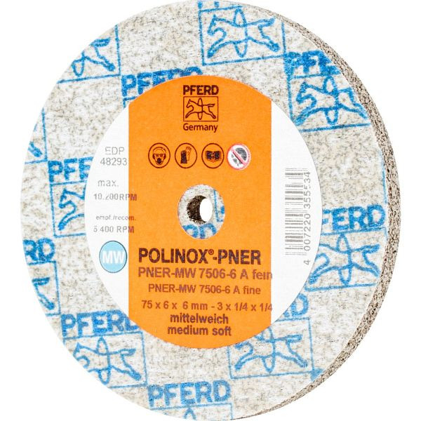 Pferd POLINOX-Kompaktschleifrad PNER-MW 7506-6 A F, VE: 5 Stück, 44691422