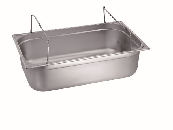 B.PRO GN-B 1/1-150 Gastronorm-Behälter mit Bügelgriffen, aus rostfreiem Edelstahl, 1555951