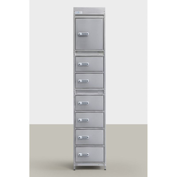 STEIN HGS Edelstahlschrank, 1 bis 8 Fächer, Innenbereich, 7 Stück, ohne Edelstahlfüße, 84509.0020