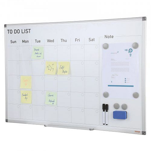 VEVOR Kalender Whiteboard Beschreibbare Magnettafel 915 x 610 mm, BBYCXG3624ABS1776V0