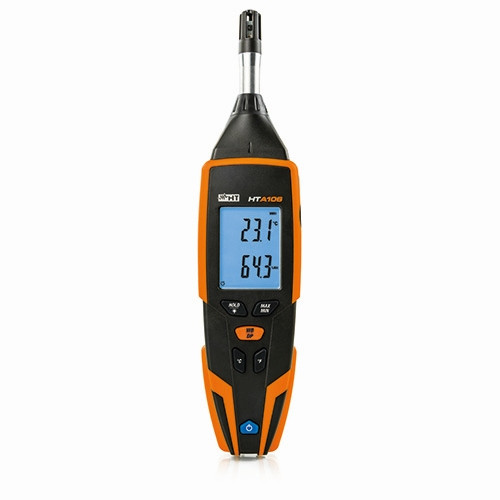 HT Instruments Thermo-Hygrometer zur Messung von Lufttemperatur, Luftfeuchtigkeit und Taupunkt, 1010910