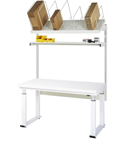 RAU Packtisch Komplettset 01, 08-WB, B1500 x T700, H-Platte, 08-WB-150-070-H-VP01.12