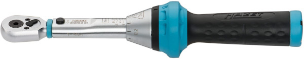 Hazet Drehmoment-Schlüssel, Nm min-max: 1 - 9 Nm, Toleranz: 4%, Sechskant hohl 6,3 (1/4 Zoll), 5107B-3CT