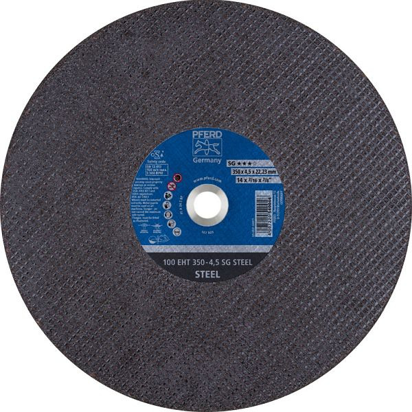 Pferd Trennscheibe 100 EHT 350-4,5 SG STEEL/22,23, VE: 10 Stück, 61329522
