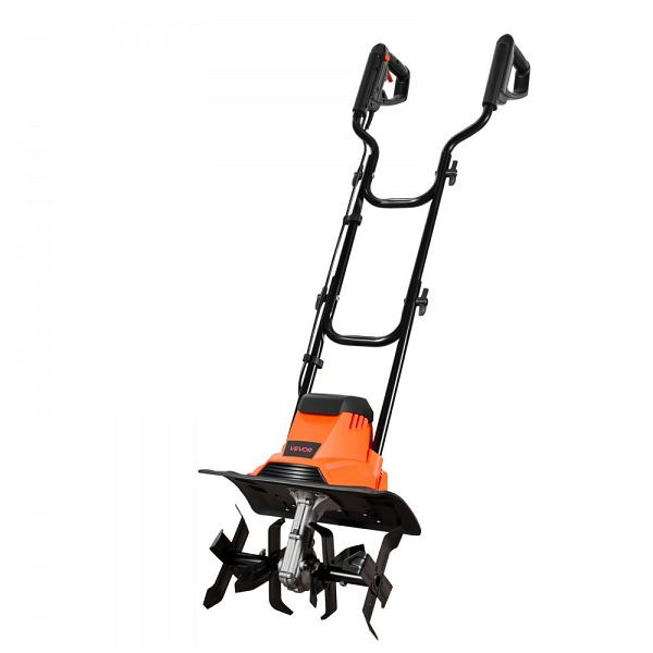 VEVOR Elektro Bodenhacke, 36 cm Breite, 22 cm Tiefe, 1200 W, Stahlzinken, klappbarer Holm, Gartenfräse für Rasen & Garten, YXDDGYJ55AMPUVH1S001V2