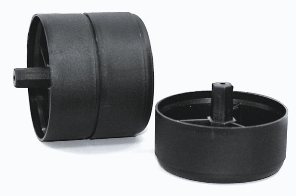 Deskin Aufstockelement für Fußgleiter, PROFI und MULTI M für alle Standcontainer, Kunststoff schwarz, H 20 mm, 237926