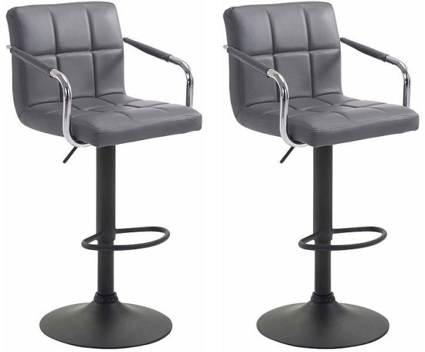 CLP Barhocker Lucy V2 schwarz, grau, VE: 2 Stück, 315818