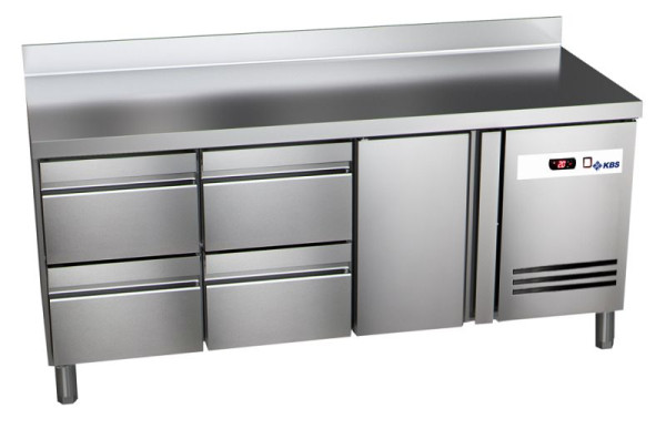 KBS Kühltisch Ready KT3004, Kühltisch KT3004, mit Aufkantung, 1 Türen und 4 1/2 Schubladen, 60221023