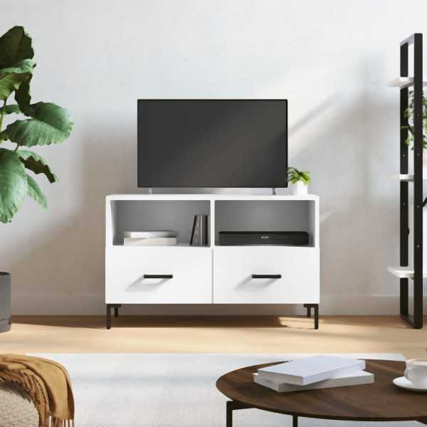 vidaXL TV-Schrank Weiß 80x36x50 cm Holzwerkstoff, 828972